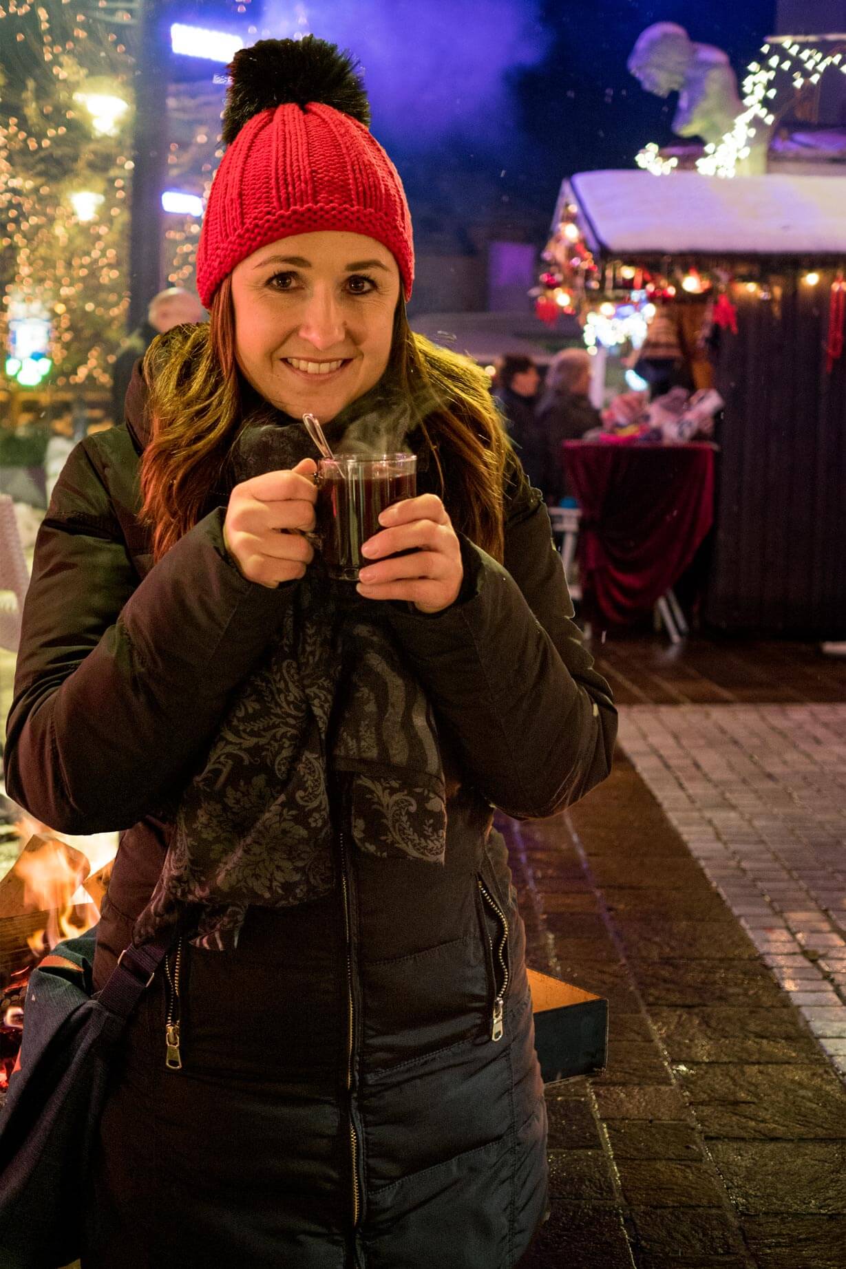 Besuch am Weihnachtsmarkt in Velden