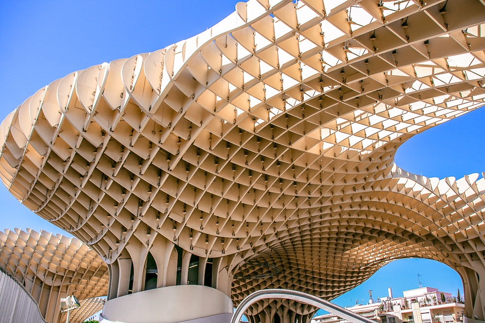 Spanien Sevilla Holzskulptur