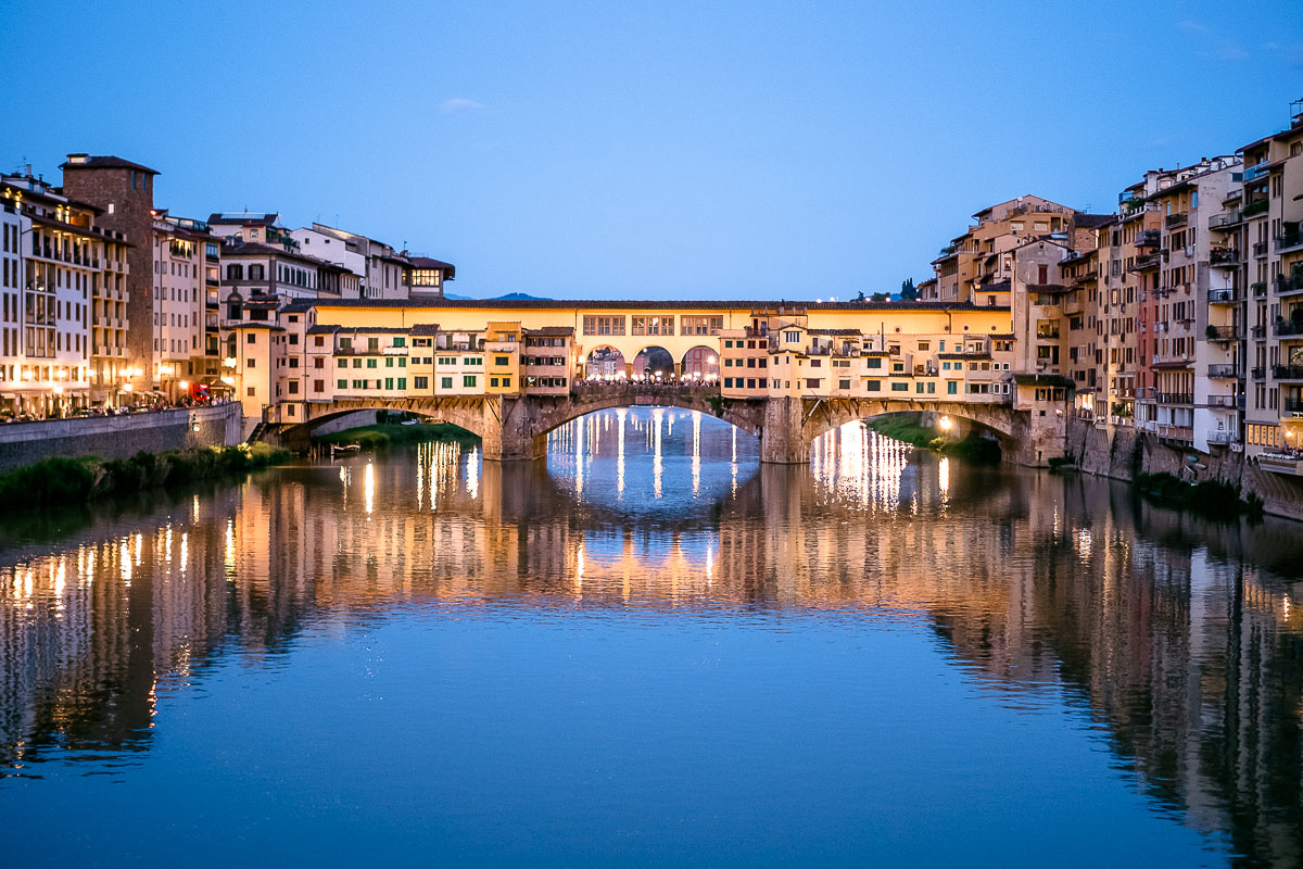 Ponte Vecchio Florenz Abendlicht